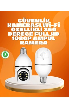 Mey İthalat Tam Karanlıkta Görüntüleme Sağlayan 1080p Ampul Güvenlik Kamerası Diğer Mey İthalat Tam Karanlıkta Görüntüleme Sağlayan 1080p Ampul Güvenlik Kamerası Diğer