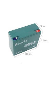 Safir 6-dzf-24 ,12v/24ah Jel Akü