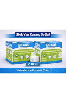 Bezos Z Katlamalı Dispenser Havlu 2 Katlı 20x22 Cm %100 Selüloz 2 Koli Avantaj Paket Bezos Z Katlamalı Dispenser Havlu 2 Katlı 20x22 Cm %100 Selüloz 2 Koli Avantaj Paket