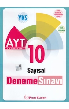Palme Yks Ayt 10 Deneme Sınavı Sayısal- Palme Eğitim