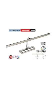 Horoz Flamingo-6 6w Led Li Tablo Ayna Aplik Ilık Beyaz I Beyaz