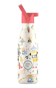 Cool Bottles The Kids Bottle Messy Robots Pipetli Termos Suluk 35 Çok Renkli Cool Bottles The Kids Bottle Messy Robots Pipetli Termos Suluk 35 Çok Renkli
