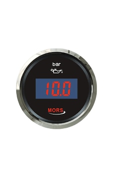 Mors Dijital Yağ Göstergesi 5 Bar 12-24v Siyah Mors Dijital Yağ Göstergesi 5 Bar 12-24v Siyah