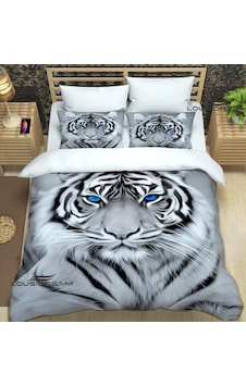 Tiger Tek Kişilik 3 Parça Saten & Pamuk Nevresim Takımı Tiger Tek Kişilik 3 Parça Saten & Pamuk Nevresim Takımı