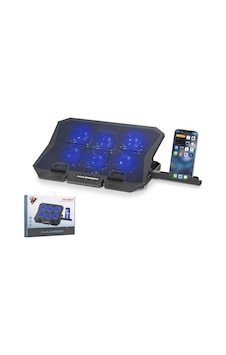 Hadron Hdx4254 Laptop Soğutucu 6 Fan Led Telefon Standlı - Siyah Hadron Hdx4254 Laptop Soğutucu 6 Fan Led Telefon Standlı - Siyah