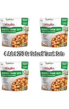 Yayla Sebzeli Tavuk Sote Aç Isıt Ye Hazır Yemek 4 x 250 G Yayla Sebzeli Tavuk Sote Aç Isıt Ye Hazır Yemek 4 x 250 G