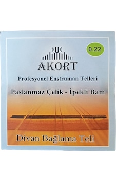 AKORT DİVAN SAZ TELİ PASLANMAZ 0.22 BAM BAMLI AKORT DİVAN SAZ TELİ PASLANMAZ 0.22 BAM BAMLI