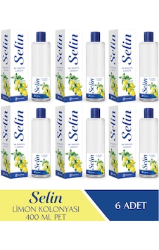 Selin 80 Derece Limon Kolonyası Pet Şişe 400 ML x 6 Selin 80 Derece Limon Kolonyası Pet Şişe 400 ML x 6