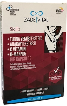 Zade Vital Sistifix 20 Kapsül Zade Vital Sistifix 20 Kapsül