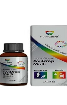 Nutriguard Avi Drop Kuş Multivitamin Damlası 20 Ml Muhabbet Kuşu, Papağan Ve Kanarya İçin Bağışıklık Ve Enerji Desteği