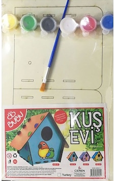 Bu Bu Kuş Evi Ahşap Boyama Bu Bu Kuş Evi Ahşap Boyama