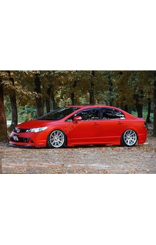 Honda Civic Uyumlu Fd6 Yan Marşpiyel Vakum Beyaz Boyalıdır