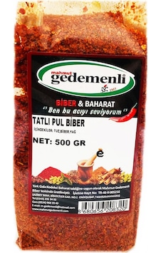 Mahmut Gedemenli Tatlı Pul Biber 500 G Mahmut Gedemenli Tatlı Pul Biber 500 G