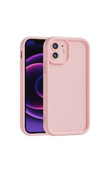 Apple Uyumlu iPhone 12 Mini Kamera Çıkıntılı Mat Silikon Telefon Kılıfı Pembe Apple Uyumlu iPhone 12 Mini Kamera Çıkıntılı Mat Silikon Telefon Kılıfı Pembe