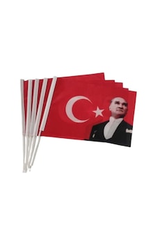 Sopalı Atalı Bayrak 30x45 Kumaş - 1 Adet 30 X 45 Cm