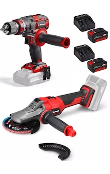 Einhell TP-CD 18/80 Li-i Bl Matkap + TP-AG 18/125 F Li Bl Taşlama 2x4.0AH Akülü Kömürsüz Set Einhell TP-CD 18/80 Li-i Bl Matkap + TP-AG 18/125 F Li Bl Taşlama 2x4.0AH Akülü Kömürsüz Set