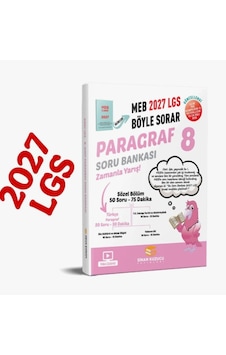 Sinan Kuzucu Yayınları 2027 8. Sınıf Lgs Paragraf Soru Bankası Sinan Kuzucu Yayınları 2027 8. Sınıf Lgs Paragraf Soru Bankası