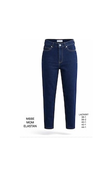 Miss Poem Kadın Lacivert Yüksek Bel Mom Fit Jean Pantolon Miss Poem Kadın Lacivert Yüksek Bel Mom Fit Jean Pantolon
