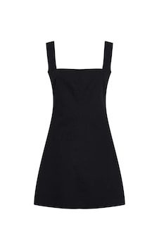 Calvin Klein Soft Lınen A-lıne Dr, Beh Siyah Kadın Elbise-etek Calvin Klein Soft Lınen A-lıne Dr, Beh Siyah Kadın Elbise-etek