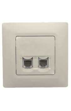 767440-salbei 2x Rj45 Cat6 Utp Bej 767440-salbei 2x Rj45 Cat6 Utp Bej
