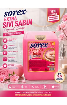Sorex Extra Sıvı Sabun 5 L El Temizlik Sabunu