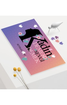 Kişiye Özel Kadınlar Günü Sevgi Tasarımlı 240 Parça A3 Puzzle 4