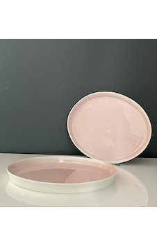 Tantitoni Space Pembe Porselen 2 Li Servis Tabağı Seti 28 Cm Pembe Tantitoni Space Pembe Porselen 2 Li Servis Tabağı Seti 28 Cm Pembe