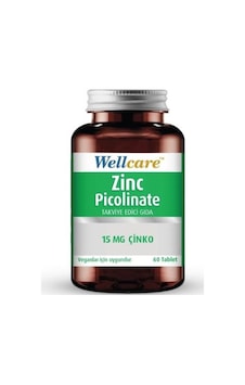Wellcare Çinko Pikolinat 15 mg 60 Tablet Wellcare Çinko Pikolinat 15 mg 60 Tablet