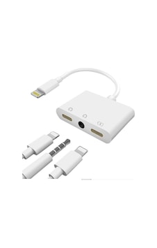 Lunatic 5647 Lightning Kulaklık Şarj Çoklayıcı Çevirici Dönüştürücü Adaptör Lunatic 5647 Lightning Kulaklık Şarj Çoklayıcı Çevirici Dönüştürücü Adaptör