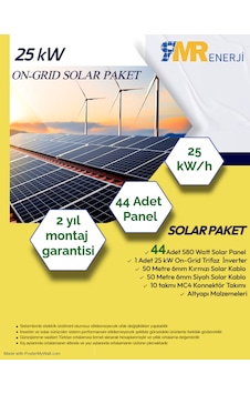 25 Kw On-grid Solar Çatı Paket 25 Kw On-grid Solar Çatı Paket