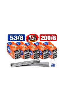 5'li Paket - Dlt Zımba Teli 200/6 - 53/6 // 25.000 Adet 5'li Paket - Dlt Zımba Teli 200/6 - 53/6 // 25.000 Adet