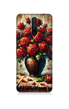 Xiaomi Poco X2 Uyumlu Kırmızı Vazoda Gül Ziyafeti Desenli Silikon Kılıf Çok Renkli Xiaomi Poco X2 Uyumlu Kırmızı Vazoda Gül Ziyafeti Desenli Silikon Kılıf Çok Renkli
