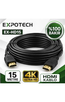 Expotech Ex-hd15 15metre 4k Hdmı Kablo Görüntü Ve Ses Aktarım Kablosu Expotech Ex-hd15 15metre 4k Hdmı Kablo Görüntü Ve Ses Aktarım Kablosu