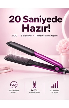 Saç Düzleştirici Isı Ayarlı Seramik Kaplama Döner Kablo Yıpranma Karşıtı - 8912733130454 Saç Düzleştirici Isı Ayarlı Seramik Kaplama Döner Kablo Yıpranma Karşıtı - 8912733130454