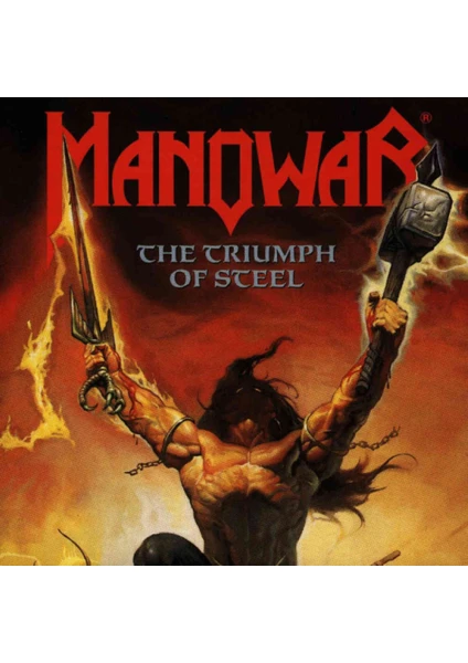 Manowar - The Triumph Of Steel Limited Edition Silver Vinyl 2lp Plak Manowar - The Triumph Of Steel Limited Edition Silver Vinyl 2lp Plak
