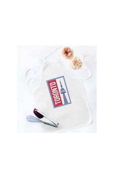 Bk Gift Toronto Tasarımlı Beyaz Mutfak Önlüğü - Model 1 Bk Gift Toronto Tasarımlı Beyaz Mutfak Önlüğü - Model 1