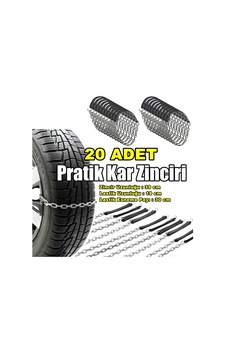 Oto Lastik Kar Zincir Tak Çıkar Pratik Zincir 20 Adet