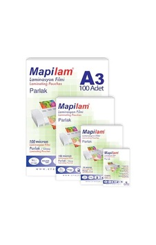 Mapi A-3 Laminasyon Filmi 125 Mic.Parlak Polyester. 100 Ad