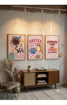 3lü Poster Seti Çerçevesiz