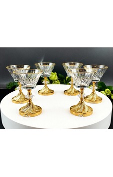 Çnr Home Collection 6 Adet Metal Ayakli Gold Detayli Magnolia- Kase - Dondurmalik - Şekerlik - Sunumluk Gold Çnr Home Collection 6 Adet Metal Ayakli Gold Detayli Magnolia- Kase - Dondurmalik - Şekerlik - Sunumluk Gold
