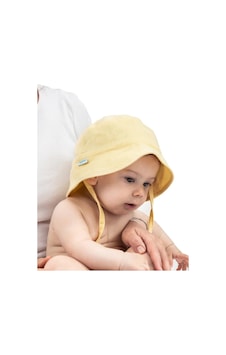 Organik Pamuk Müslin Bebek Şapkası - Limon Organik Pamuk Müslin Bebek Şapkası - Limon