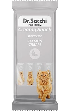 Dr.sacchi Creamy Snack Somonlu Sıvı Kısırlaştırılmış Kedi Ödülü 4x14 Gr 109-30035.01 Dr.sacchi Creamy Snack Somonlu Sıvı Kısırlaştırılmış Kedi Ödülü 4x14 Gr 109-30035.01