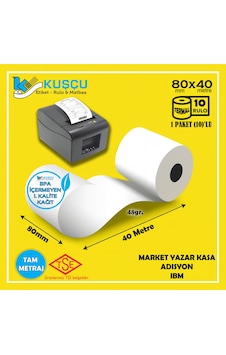 10 Adet 80x40 Tse Belgeli - 1. Kalite - Bpa İçermeyen - Pos,adisyon,yazar Kasa,bilgi Fişi,ıbm 10 Adet 80x40 Tse Belgeli - 1. Kalite - Bpa İçermeyen - Pos,adisyon,yazar Kasa,bilgi Fişi,ıbm