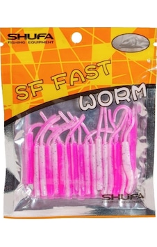 Shufa Sf Fast Worm 5.1cm Lrf Silikon Yem Pink White Shufa Sf Fast Worm 5.1cm Lrf Silikon Yem Pink White