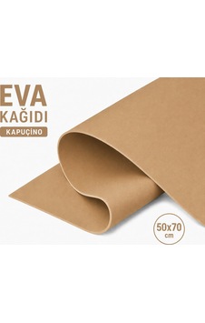 Eva Kağıt, Çiçek Yapım Eva, Dekoratif Süsleme Ve Elişi Kağıdı, 1.5 Mm - 50x70 Cm - Kapuçino