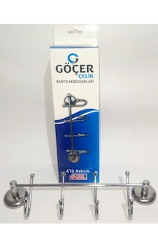 Göçer Çelik 4'Lü Banyo Askısı Krom