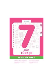 Bilfen Yayınları 7. Sınıf Türkçe Depar Yeterlilik Paketi