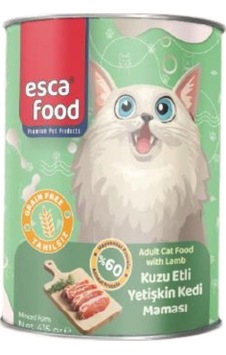 Esca Food Kuzu Etli Yetişkin Kedi Konserve Maması 415gr Esca Food Kuzu Etli Yetişkin Kedi Konserve Maması 415gr