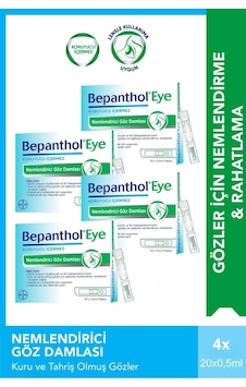 Bepanthol Eye Nemlendirici Göz Damlası Tekli Doz 0.5ml X 20 Flakon X 4 Adet Bepanthol Eye Nemlendirici Göz Damlası Tekli Doz 0.5ml X 20 Flakon X 4 Adet