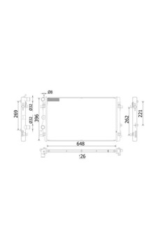 Mahle-knecht-behr Cr2425000s Kuhlmıttelkuhler Audi A1 6r0121253d Mahle-knecht-behr Cr2425000s Kuhlmıttelkuhler Audi A1 6r0121253d